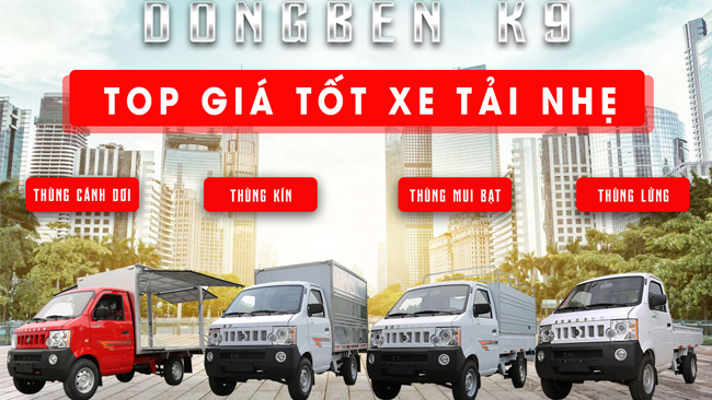 Xe tải nhẹ DongBen K9 – Lột xác mạnh mẽ và đầy tự hào